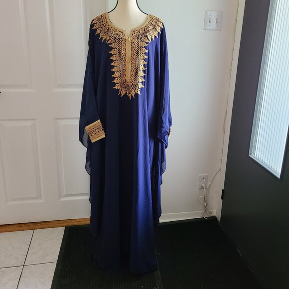 Blue Caftan Jebba Abaya - Picture 1 of 2